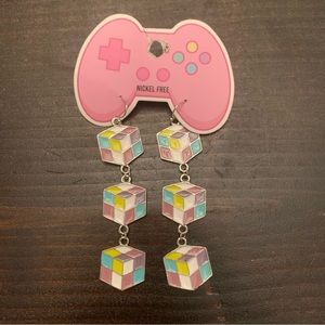 Rubik’s Cube Earrings- NWT